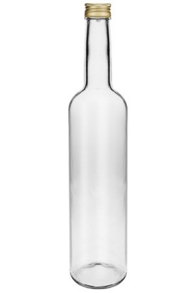Pinta-Flasche weiss 500ml, Mündung PP28  Lieferung ohne Verschluss, bei Bedarf bitte separat bestellen!
